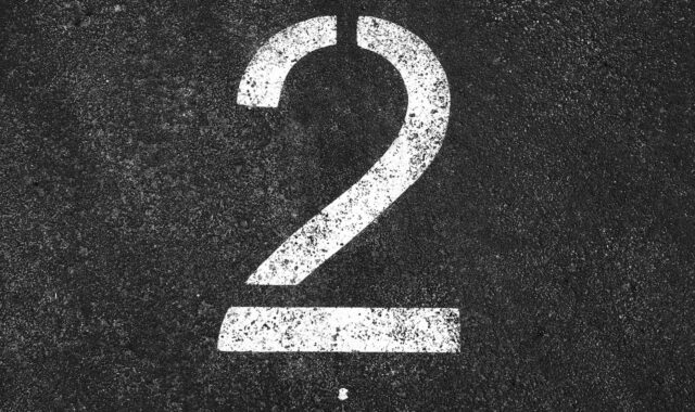 two, 2, number two, number, numeral, digit, symbol, white number two, tarmac, parking lot, parking section, indication, gray digital, gray park, gray numbers, two, two, number two, number two, number two, number two, number two, number, tarmac