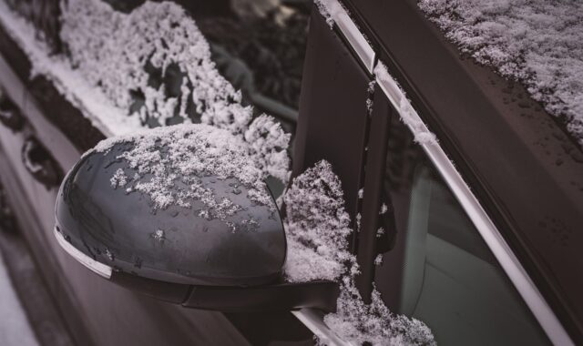 car, side mirror, snow, ice, car wallpapers, side-view mirror, automobile, frozen, nature, winter, close-up