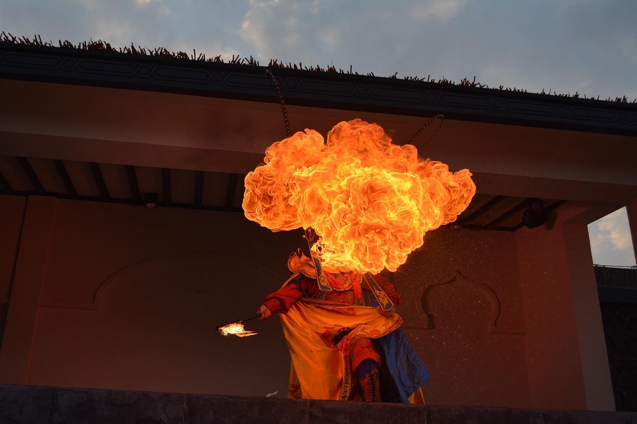 breather, flaming, performance