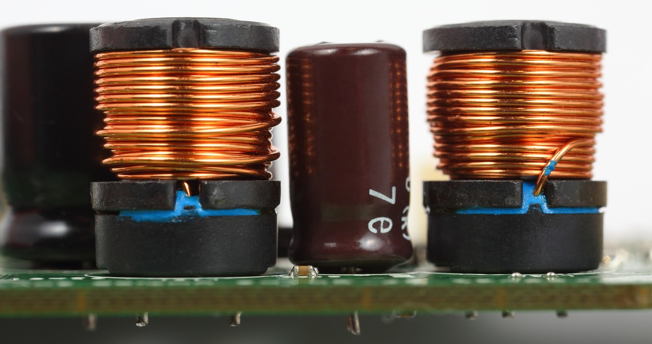 inductor, capacitor, coil, mother board, electronic, electronics, computer, board, components, chips, tech, technology, main board, digital, circuit, hardware, parts, processor, module, microelectronics, electrical, engineering, printed circuit board, pcb, macro, inductor, inductor, inductor, inductor, inductor