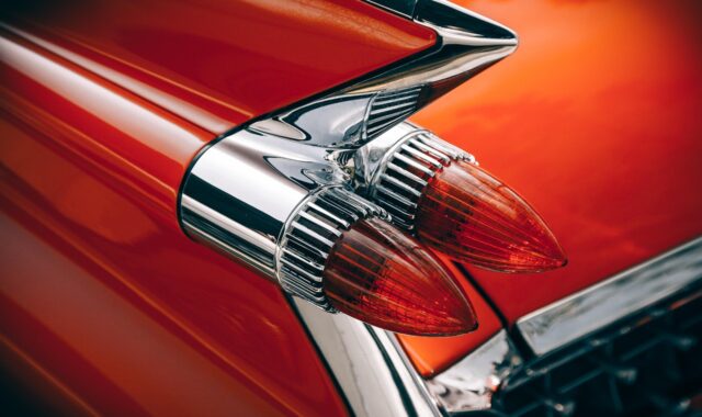 car, classic, tail lights, brake lights, old, car wallpapers, red car, car rear, vehicle, transportation, automobile, automotive, close up, chrome, retro, vintage