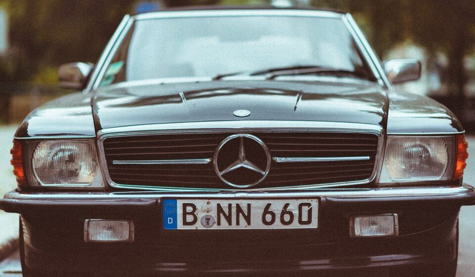 car, benz, mercedes benz, plate number, vintage, old, retro, car wallpapers, bumper, vehicle