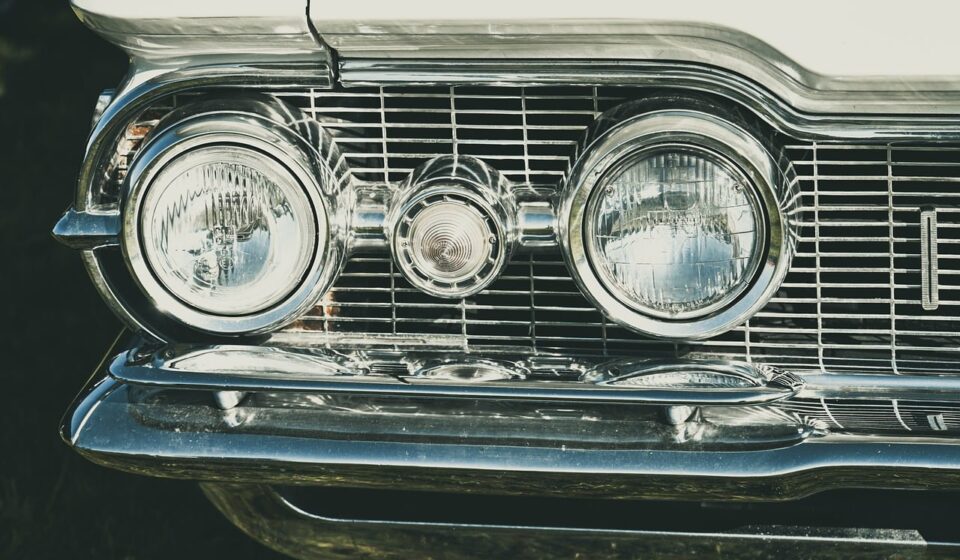 vintage, car, lights, shiny, chrome, classic, automotive, headlights, history, detail, american dream, curiosity, retro, iconic, car wallpapers, aesthetics, iconic car, vintage car, collectible, retro car