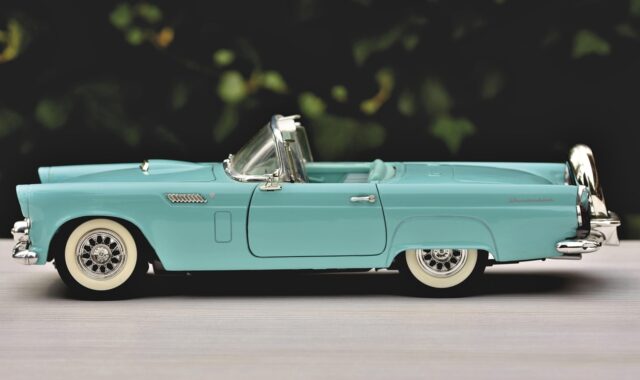 model car, ford, ford thunderbird, automobile, old, toy car, usa, america, model, diorama, convertible, classic, antique car, ford, toy car, toy car, toy car, toy car, toy car
