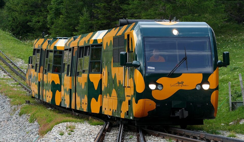 train, railroad, salamander, snow mountain, rack railway, railcar, to travel, traffic, transport, cable railway, snow mountain railway, rack and pinion, austria, lower austria