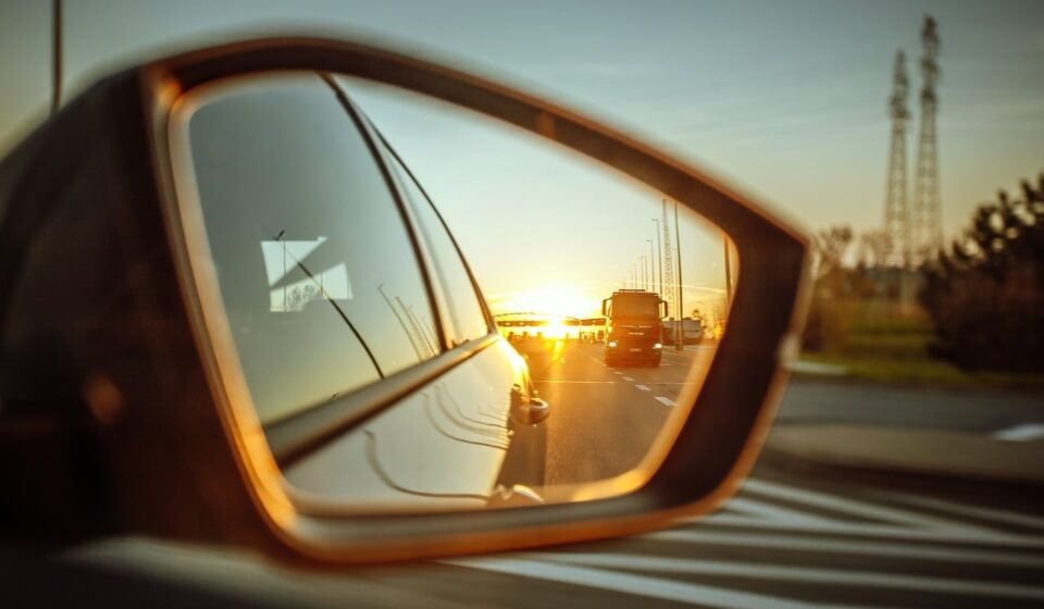 car, travel, transport, the vehicle, the sun, car wallpapers, mirror, nature, sun, sky, twilight, poland, west, route, way, the rays, auto, view, highway, tourism, expedition, horizontal, traffic, on the way, reflection