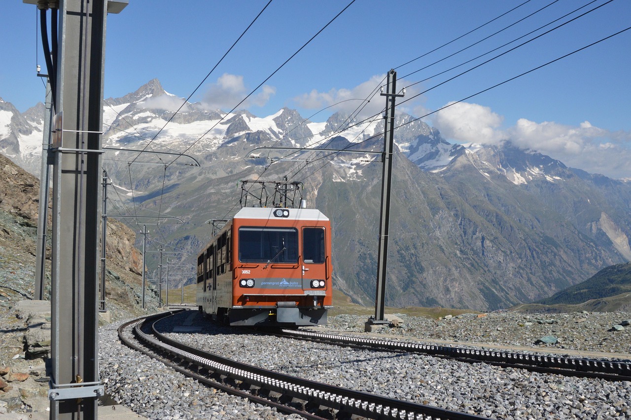 gornegrat, gornegrat bahn, switzerland, engineering, summer, mountain, nature, cog-wheel railway, rack and pinion