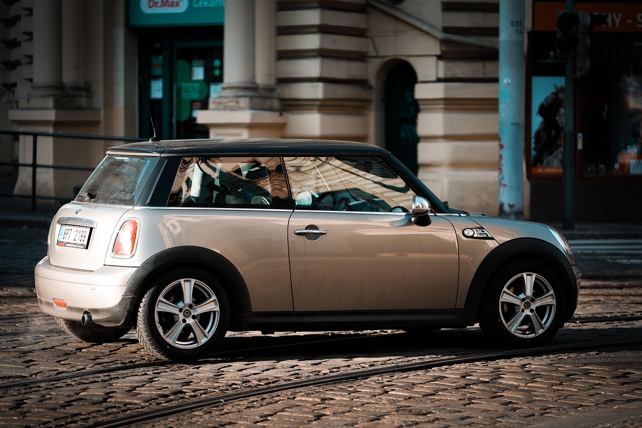 mini cooper, street, way, car, vehicle, prague, city, engine, car wallpapers, ride, transportation, travel