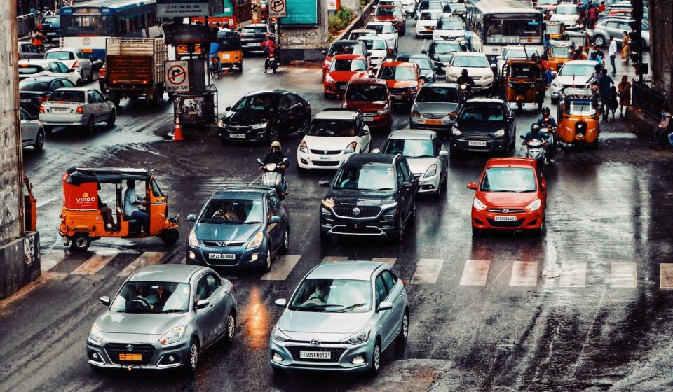 traffic, nature, city, road, street, rain, hyderabad, india, landscape