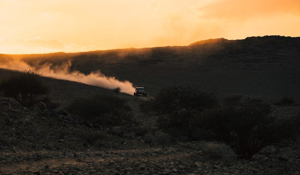 sunset, rally, car, race, sport, wrc, road, dust, desert, off-road, quad, driver, adrenaline, adventure, extreme sport, landscape, journey, nature, car wallpapers, adventure sport, extreme, road race