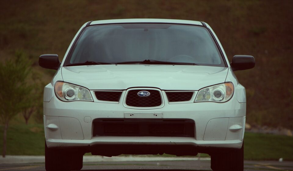 subaru, car, vehicle, automobile, auto, impreza, sport, drive, motor, white, car wallpapers, headlight, front, tire, windshield, style