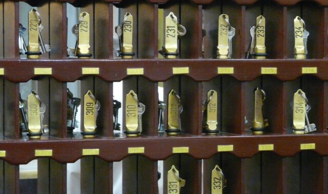 hotel, key, key counter, reception, room key, to open, hotel, reception, reception, reception, reception, reception, room key