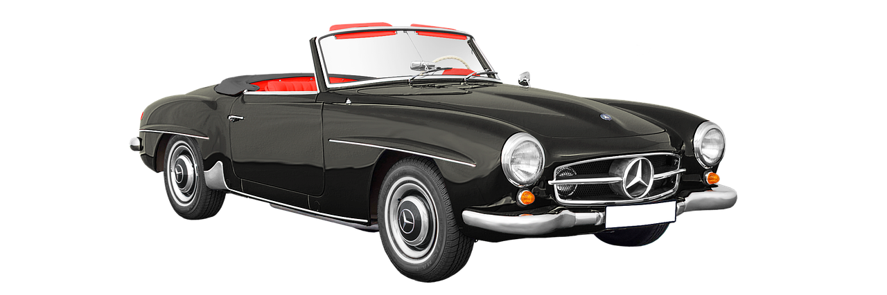 mercedes-benz 190 sl, cabriolet, car wallpapers, year of construction 1954 – 1962, 4 cyl in a row, 1897 ccm, 105 hp, 173 km h, isolated, edited and coloured, antique car, automobile, classic, historical, retro, car, nostalgic, old car, sports car, vehicle, convertible, luxury, the economic miracle